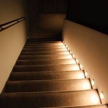 Load image into Gallery viewer, LED Step Lights 3W 3000K (Warm White), 120 LM, 120V, Rectangle, ETL Listed, Dimmable, Wet Location, Indoor Outdoor Stair Lights - LEDMyPlace