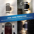 Load image into Gallery viewer, LED Up and Down Lights Outdoor, Semi Cylinder, 2X5W, AC100 - 277V, Outdoor Wall Light ETL, RoHS Listed, Waterproof Outdoor Wall Lamps - LEDMyPlace