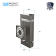 Load image into Gallery viewer, LED Up and Down Lights Outdoor, Semi Cylinder, 2X5W, AC100 - 277V, Outdoor Wall Light ETL, RoHS Listed, Waterproof Outdoor Wall Lamps - LEDMyPlace