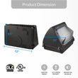 Load image into Gallery viewer, LED Wall Pack Light 120W 5700K Forward Throw 16200LM IP65 Waterproof, 100V - 277V, UL, DLC Listed, Outdoor Wall Light Fixture, Commercial Security Lighting - LEDMyPlace