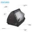 Load image into Gallery viewer, LED Wall Pack Light 120W 5700K Forward Throw 16200LM IP65 Waterproof, 100V - 277V, UL, DLC Listed, Outdoor Wall Light Fixture, Commercial Security Lighting - LEDMyPlace