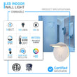 Load image into Gallery viewer, LED Wall Sconce Light, 14W, 3000K (Warm white), 558LM, Industrial Design, Dimmable, Diameter 6.2 inch - LEDMyPlace