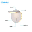 Load image into Gallery viewer, LED Wall Sconce Light, 14W, 3000K (Warm white), 558LM, Industrial Design, Dimmable, Diameter 6.2 inch - LEDMyPlace