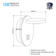 Load image into Gallery viewer, LED Wall Sconce Light, 14W, 3000K (Warm white), 558LM, Industrial Design, Dimmable, Diameter 6.2 inch - LEDMyPlace