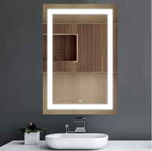 Load image into Gallery viewer, LED Lighted Bathroom Vanity Mirrors, 24&quot; X 36&quot; Inch Lighted with Defogger On/Off Touch Switch, Inner Window Style