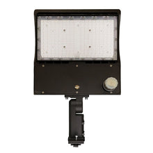 Load image into Gallery viewer, 150W LED Parking Lot Lights With Photocell &amp; Motion Sensor, 5700K, Universal Mount, Bronze AC100-277V, Led Area Lighting