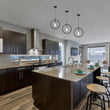 Load image into Gallery viewer, Matte Black Ring Shape Pendant Light Fixture, E26 Base, UL Listed for Dry Location, Fixture Size: D12 x H13.5 Inch - LEDMyPlace