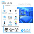 Load image into Gallery viewer, Outdoor LED Strip Lights Waterproof, IP65, 16.4ft Dimmable, 12V, SMD 3528, UL, RoHS Listed, LED Lights for Bedroom, Kitchen, Home Decoration - LEDMyPlace