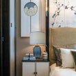 Load image into Gallery viewer, Platycodon Little Sculpted Glass Best Table Lamp 23&quot; - Ocean Blue/Light Blue - LEDMyPlace