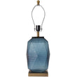 Load image into Gallery viewer, Platycodon Little Sculpted Glass Best Table Lamp 23&quot; - Ocean Blue/Light Blue - LEDMyPlace