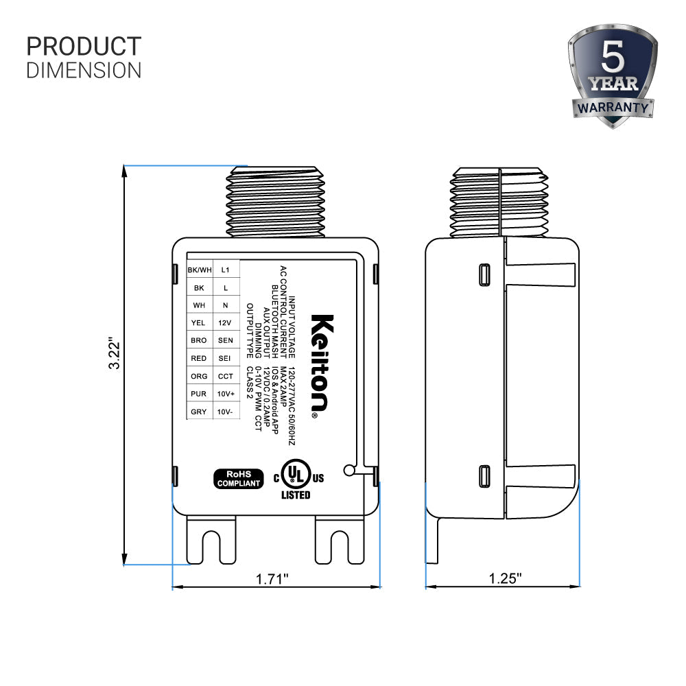 Power Pack-Single Bluetooth Wireless Control System 0-10V – LEDMyplace ...