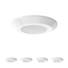 Load image into Gallery viewer, Slim LED Puck Light, 3 - Piece Kit With 12V Adaptor &amp; Wave Sensor Dimming , 3x3.5Watts, 3x200Lumens, ETL Listed, CCT Changeable (3000K/4000K/5000K), Hand Wave Sensor, White - LEDMyPlace