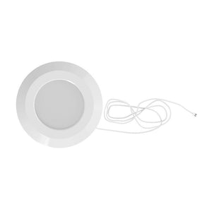 Slim LED Puck Light, 3 - Piece Kit With 12V Adaptor & Wave Sensor Dimming , 3x3.5Watts, 3x200Lumens, ETL Listed, CCT Changeable (3000K/4000K/5000K), Hand Wave Sensor, White - LEDMyPlace