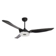 Load image into Gallery viewer, Fletcher 60 Inch 3-Blade Best Smart Ceiling Fan With Led Light Kit &amp; Remote - Black/Black