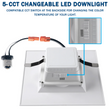 Load image into Gallery viewer, Square LED Downlights with CCT Switch