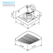 Load image into Gallery viewer, Sterling Value Series S50 Bathroom Exhaust Fan, 4.0 Sones, 50 CFM, White, Ceiling/Wall Mounted, ETL Listed - LEDMyPlace