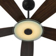 Load image into Gallery viewer, Striker 52 In. Best Smart Ceiling Fan with Dimmable Led Light &amp; Remote Control, Black Wooden Pattern with Alexa/google Home/Siri (5 - Blade) - LEDMyPlace