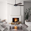 Load image into Gallery viewer, Striker 52 In. Best Smart Ceiling Fan with Dimmable Led Light &amp; Remote Control, Black Wooden Pattern with Alexa/google Home/Siri (5 - Blade) - LEDMyPlace