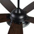 Load image into Gallery viewer, Striker 52 In. Best Smart Ceiling Fan with Dimmable Led Light &amp; Remote Control, Black Wooden Pattern with Alexa/google Home/Siri (5 - Blade) - LEDMyPlace