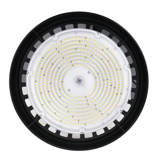 UFO LED High Bay Light: 150W, 4000K Cool White, 21750LM, UL and DLC Listed, IP65 Rated, 1-10V Dimmable - Ideal for LED Warehouse Lighting, Retail, Workshop, Garage, Factory, and Barn Lighting