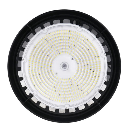UFO LED High Bay Light 150/120/100 Watt Adjustable, 5700K, 150LM/W - 155LM/W, 120 - 277VAC, IP65, UL, DLC Listed, 1 - 10V Dim, For Warehouse Factory Workshops Gymnasium & Supermarket Lighting - LEDMyPlace