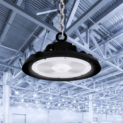 UFO LED High Bay Light  240W/220W/200W Wattage Adjustable, 4000K, 150 LM/W, DLC Premium 1-10V Dimmable,  AC120-277V, Commercial LED Light for Barn Workshop Warehouse Gym Airport Lights