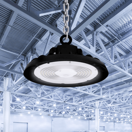 UFO LED High Bay Light  240W/220W/200W Wattage Adjustable, 4000K, 150 LM/W, DLC Premium 1-10V Dimmable,  AC120-277V, Commercial LED Light for Barn Workshop Warehouse Gym Airport Lights