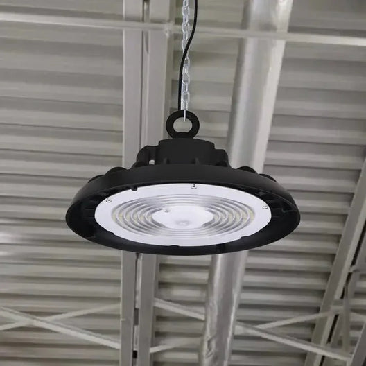 UFO LED High Bay Light, 240W/220W/200W Wattage Adjustable, 5700K 150 LM/W, Waterproof IP65, 1 - 10V Dimmable, AC277 - 480V High Voltage, UL, DLC Listed, For Factory, Workshop, Barn, Garage, Commercial Shop, Warehouse, Airport - LEDMyPlace