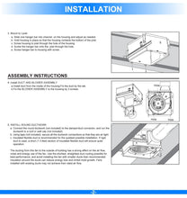 Load image into Gallery viewer, Ultra Quiet Bathroom Exhaust Fan w/ LED Light 4000K, 1000LM, 100 CFM, 0.8 Sones, Ceiling/Wall Mounted - LEDMyPlace