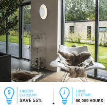 Load image into Gallery viewer, Unique Circular LED Wall Sconce, 11W, 3000K, Diameter 9.9 inch, Modern Round Lamp - LEDMyPlace