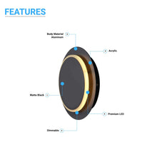 Load image into Gallery viewer, Unique Circular LED Wall Sconce, 11W, 3000K, Diameter 9.9 inch, Modern Round Lamp - LEDMyPlace