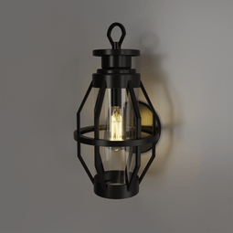 Wall Lamp Sconce for Garage Courtyard Corridor Hallway Doorway Porch Entryway Patio or Indoor, Outside Wall Light Fixture with Waterproof Shade, Matt Black