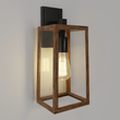 Load image into Gallery viewer, Wall Lights, Exterior Light Fixture, Clear Glass Garage Light, Modern Outdoor Lights Sconce with Waterproof, for Patio, E26 Socket Black+Wood Finish - LEDMyPlace