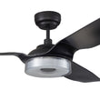 Load image into Gallery viewer, Fletcher 60 Inch 3-Blade Best Smart Ceiling Fan With Led Light Kit &amp; Remote - Black/Black