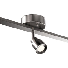 Load image into Gallery viewer, LED Track Lighting, Brushed Nickel Finish, Dimmable, 3000K, Flush Mount Spotlight Ceiling, Directional Ceiling Light for Dining Room, Bedroom, Office
