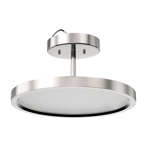 Modern Semi-Flush Mount Ceiling Light, 28W, 1950LM , Round - Flush Mount Light, Dimmable