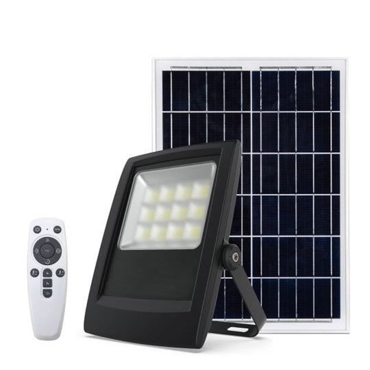 Solar LED Flood Light 4.8W/9W/13.5W, 6000K, Auto On/Off, IP65 Waterproof, with Remote Control & Motion Sensors Detection