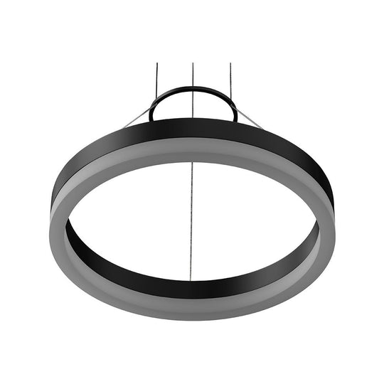 LED Rings - Pendant Lights 1-Ring Modern Nature White LED, 29W, 3000K, 1532LM, Dimmable, Diameter 17.7''×55''