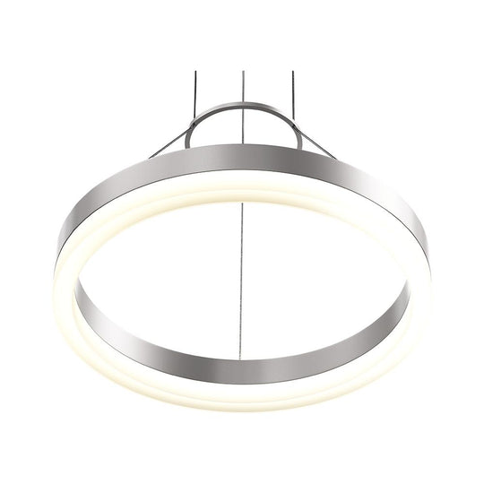 LED Rings - Pendant Lights 1-Ring Modern Nature White LED, 29W, 3000K, 1532LM, Dimmable, Diameter 17.7''×55''