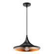 Load image into Gallery viewer, Modern Black hanging light fixture, Trumpet-Shaped, E26 Base, Steel Body, UL Listed
