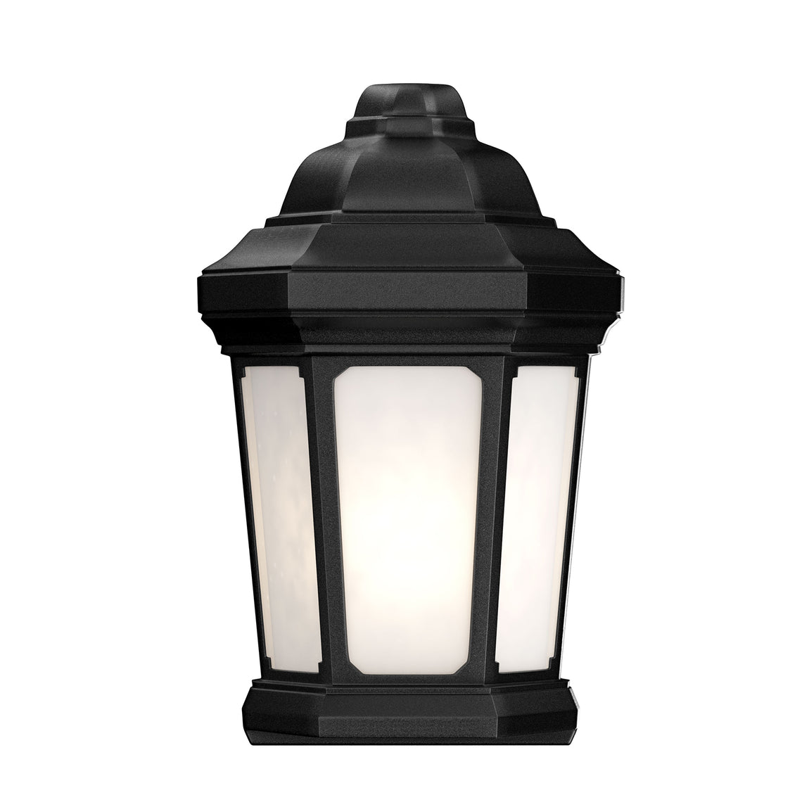 LED Outdoor Wall Sconce Light, 15W, 5000K (Daylight White), 800 Lumens, Textured Black Finish