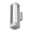 Load image into Gallery viewer, Modern Outdoor LED Wall Sconce Light Fixture, 12W, Dimmable, Silver FInish, Wet Location