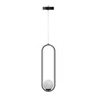 Load image into Gallery viewer,  Hanging Bell Pendant Lighting, 1-Light, 9W, 3000K Matte Black Body Finish Dimmable Chandelier Lights