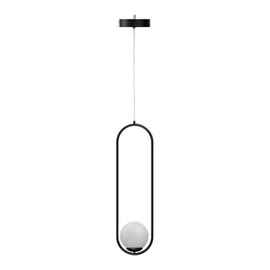  Hanging Bell Pendant Lighting, 1-Light, 9W, 3000K Matte Black Body Finish Dimmable Chandelier Lights