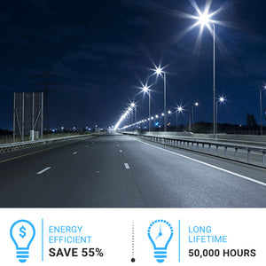 150W LED Parking Lot Lights With Photocell, 4000K, Universal Mount, Bronze, AC100-277V, Led Area Lights