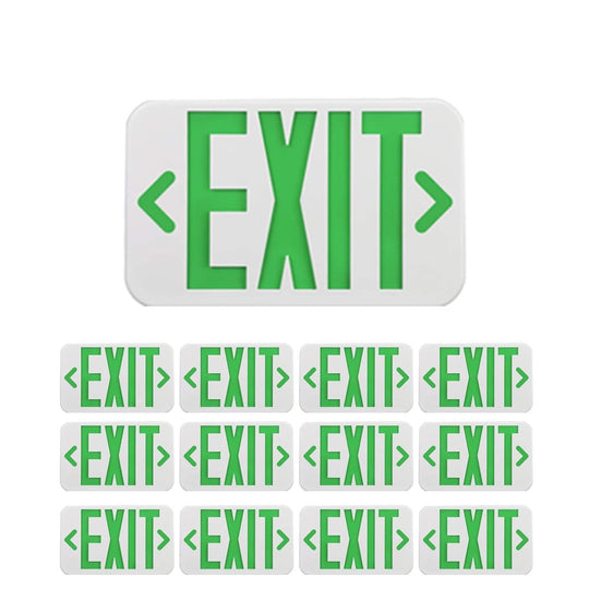 4W Green LED Exit Sign, Double Sided, UL,CUL Listed, 90 min Backup Battery