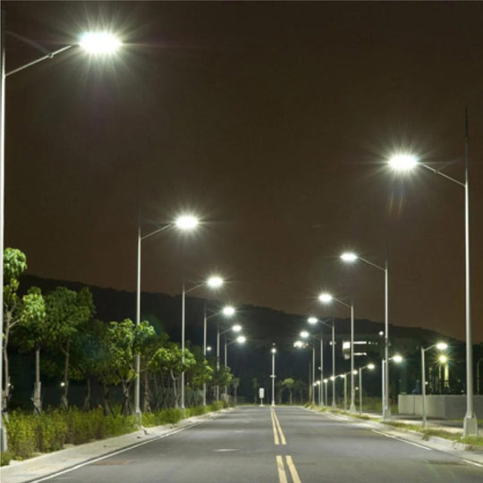 450W LED Parking Lot Lights With Photocell, 5700K, High Voltage AC200-480V, Universal Mount Bronze, With 20KV Surge Protector