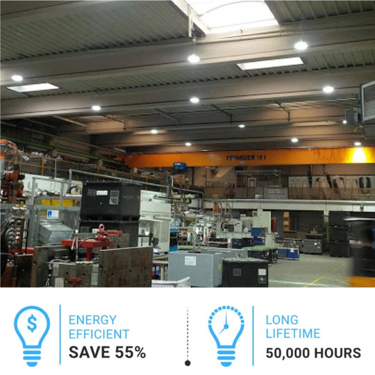 Gen13 240W UFO LED High Bay Light: 4000K, AC120-277V, Featuring a 90° PC Lens and IP65 Rating - Perfect for LED Warehouse Lighting, Workshops, Gyms, Airport Lighting