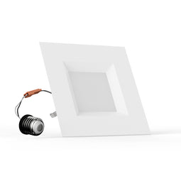 6-inch LED Square Downlight, 12W, 950LM, Commercial Led Downlights, Recessed Ceiling Light Fixture