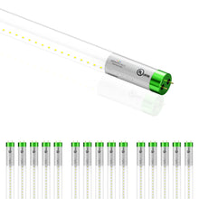 Load image into Gallery viewer, T8 4ft LED Glass Tube Light, 18W, 4000K, Single-Ended Power, Clear